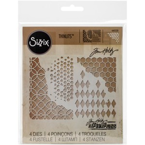 Sizzix Thinlits Dies By Tim Holtz 4/Pkg-Mixed Media - 1 of 2