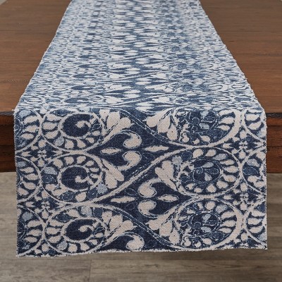 Split P Samira Printed Table Runner - 72"L - Blue