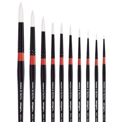 Kingart 10ct Truth Brush Set - Short handle