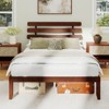 Costway 15.5 Inch Twin/Full/Queen Size Bed Frame with Retro Headboard &Under-Bed Storage Space - 4 of 4