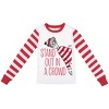 Where's Waldo Stand Out In A Crowd Youth Girls Long Sleeve Shirt & Red & White Striped Sleep Pajama Pants Set - 2 of 4