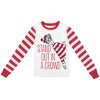 Where's Waldo Stand Out In A Crowd Youth Girls Long Sleeve Shirt & Red & White Striped Sleep Pajama Pants Set - image 2 of 4