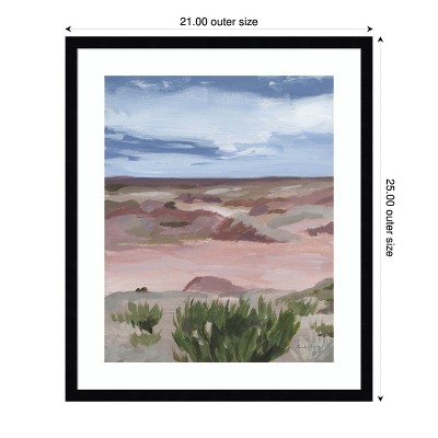 Pamela Munger Pastel Desert Landscape Wood Framed Wall Art Print