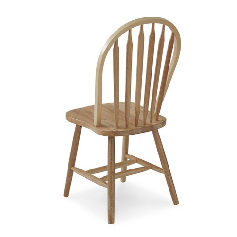 Windsor Arrowback Armless Chair Natural International Concepts