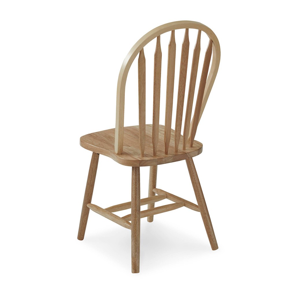 Photos - Chair Windsor Arrowback Armless  Natural - International Concepts