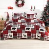 Christmas Duvet Cover Set, Soft Brushed Microfiber Comforter Cover Sets, Black, Queen - 2 of 4
