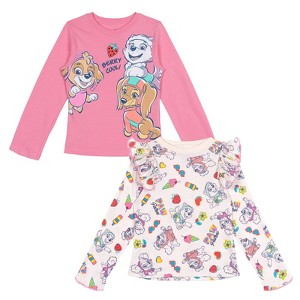 Paw Patrol Everest Rubble Marshall Girls 2 Pack Pullover T-Shirts Little Kid to Big Kid - 1 of 4