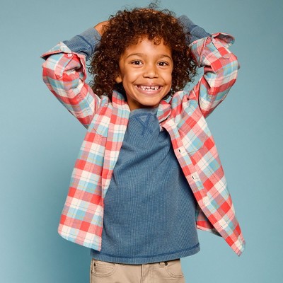 Lands' End Kids Long Sleeve Flannel Shirt