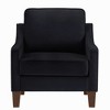 Modern Loveseat sofa for Living Room, Upholstered Velvet Small Couch with Wooden Legs for Livingroom Bedroom - 2 of 4
