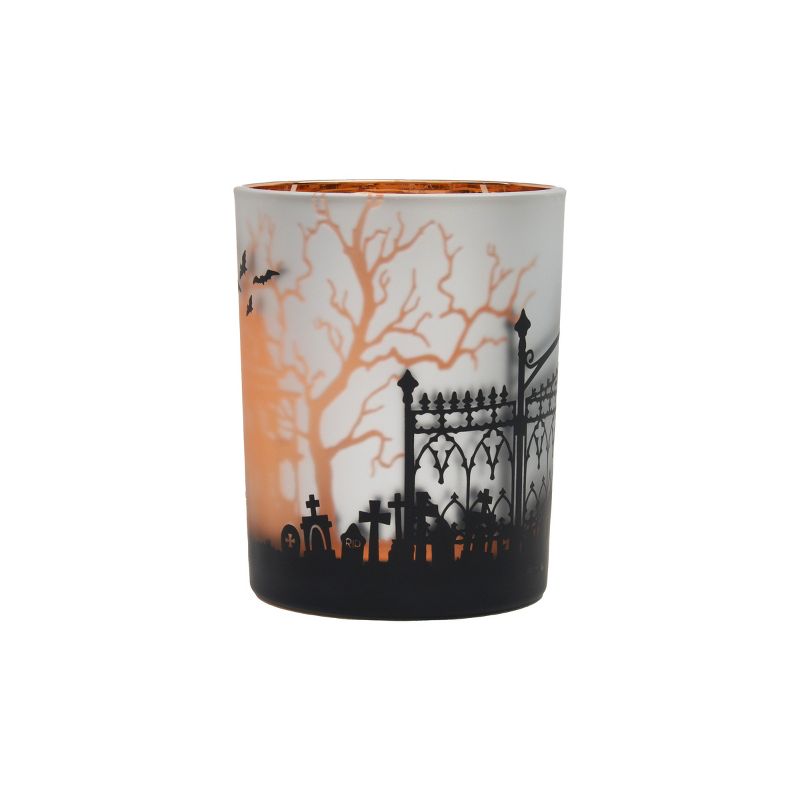 C&F Home 5" Tall x 4" Wide Haunted Mansion Halloween Glass Container Medium, 2 of 5