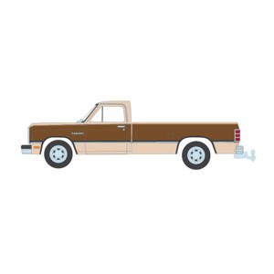 Greenlight Collectibles 1/64 Two Tone Brown 1992 Dodge Ram 1st Generation Pickup Truck Outback Toys Exclusive 51384-D - 1 of 4