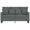 vidaXL 2-Seater Sofa Dark Gray 47.2 in. Fabric - 3 of 4