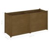 vidaXL Garden Planter Honey Brown 59.1"x19.7"x27.6" Solid Wood Pine - 4 of 4