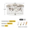 LamQee Flush Mount Ceiling Light Farmhouse Kitchen Island Ceiling Light with Bubble Glass Close to Ceiling Light Fixture - 4 of 4