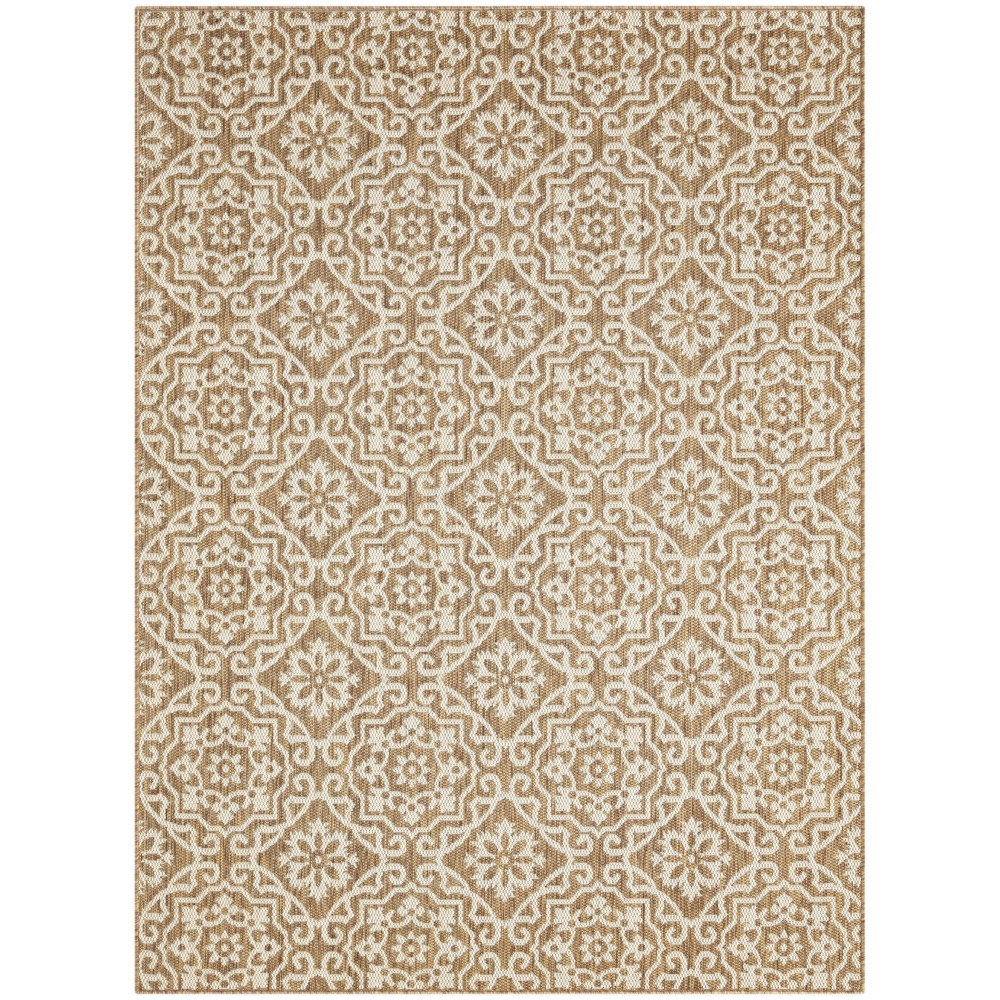 Photos - Area Rug Nicole Miller 6'6" x 9'2" Country Danica Indoor/Outdoor Rug Brown/Beige  