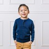 Hope & Henry Boys'  Long Sleeve Henley Pullover Sweater, Infant - 4 of 4