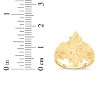 10k Yellow Gold 17.7mm Floral Burst Ring - 4 of 4