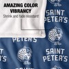 Saint Peters University Logo Pattern Silky Touch Blanket White 50x60 - 4 of 4