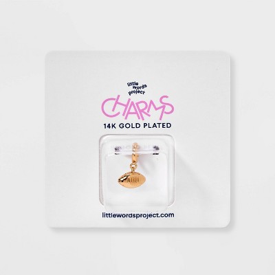 Little Words Project Football Charm - Gold