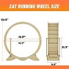 COZONY Cat Exercise Wheel, 43" Indoor Cat Running Wheel with Detachable Carpeted Track, Quiet Cat Treadmill Stable Base for Training Fitness - 2 of 4