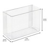 iDesign Adhesive Organizer Bin for Kitchen - Set of 4 - Clear - 4 of 4