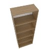 PAGED Bookshelf Wood Storage Shelves with Space-Saving Design, Bookcase for Home Office, Study - 3 of 4