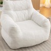 Teddy Fabric Lazy Boy Sofas,Large Bean Bags For Adults,Lazy Sofa Bean Bag Chair,Sponge Filling Bean Bag Couch-The Pop Home - 3 of 4
