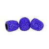 Unique Bargains Valve Stem Caps Handmade Faux Crystal Rhinestone Universal Auto Car Tire Valve Caps Chrome Dustproof Bling 4 Pcs - 4 of 4