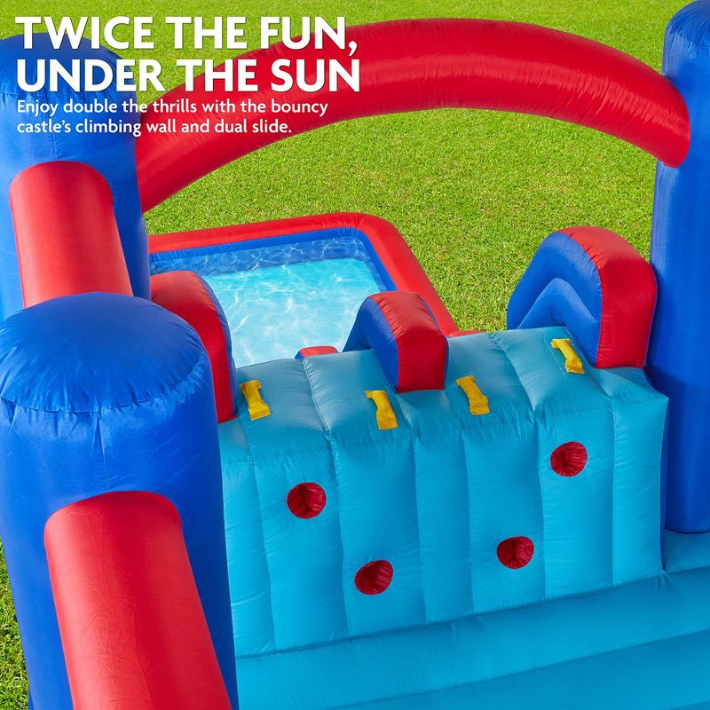 Sunny & Fun Inflatable Kids Backyard Water Slide Bounce House, 4 of 8