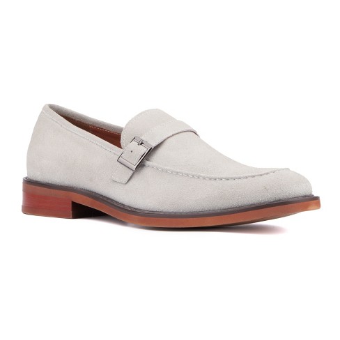 Vintage Foundry Co. Men's Acton Suede Dress Loafers - Light Grey, 12 ...