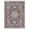 SONGMICS HOME 12*9ft Area Rug, Non-Slip Carpet, Traditional Vintage Style, Machine Washable coffee brown - 3 of 4