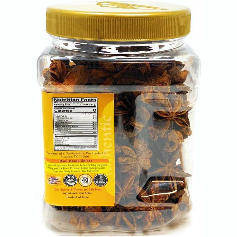 Star Anise Seeds (Badian Khatai) - 5.29oz (150g) - Rani Brand Authentic Indian Products, 4 of 7