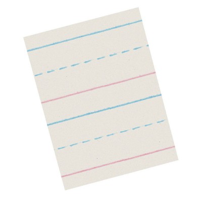 Zaner-Bloser Newsprint Handwriting Paper, Dotted Midline, Grade 1, 5/8" x 5/16" x 5/16" Ruled Long, 10-1/2" x 8", 500 Sheets (Pack of 2)