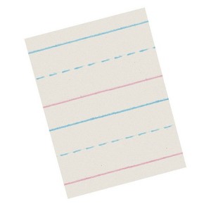 Zaner-Bloser Newsprint Handwriting Paper, Dotted Midline, Grade 1, 5/8" x 5/16" x 5/16" Ruled Long, 10-1/2" x 8", 500 Sheets (Pack of 2) - 1 of 1