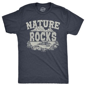 Mens Nature Rocks T Shirt Funny Outdoor Geology Lovers Joke Tee For Guys - Crazy Dog Men's T Shirt - 1 of 4