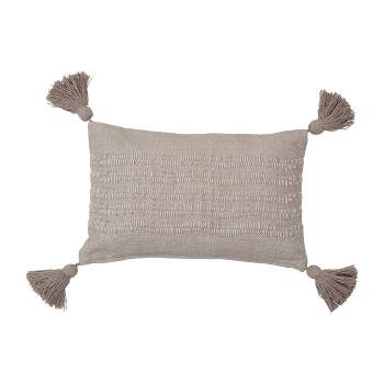 carol & frank Hodges Woven Throw Pillow with Tassels