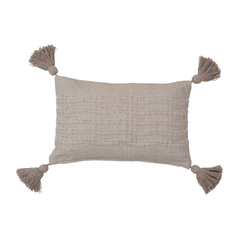 carol & frank Hodges Woven Throw Pillow with Tassels, 1 of 3