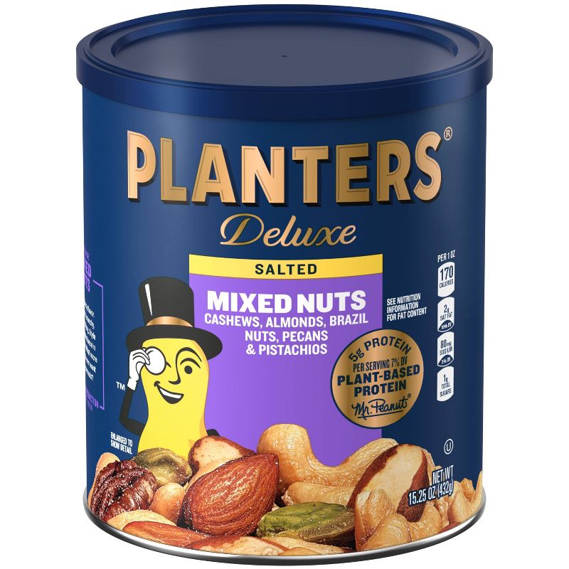 Planters Deluxe Sea Salt Mixed Nuts - 15.25oz, 2 of 9