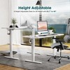 CAVINASvElectric Standing Desk,Height Adjustable Computer Desk with LED Display & 3 Memory Presets,28.7-48 Inch Range,176LB Capacity - 2 of 4