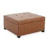 CAVINAS Modern Ottoman, 28.5" Vanity Chair Versatile Sofa Footrest Side Table for Living Room, Bedroom - 3 of 4