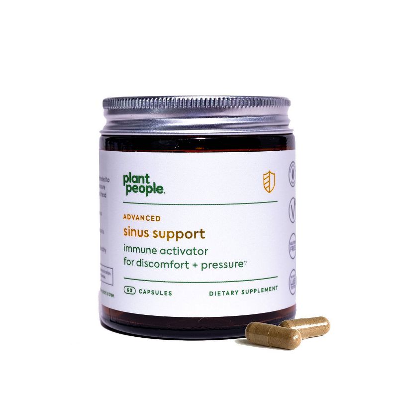 Plant People Organic Sinus Support &#38; Immune Activator Vegan Capsules - 60ct, 1 of 7