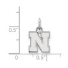 Black Bow Jewelry 14k White Gold Nebraska Cornhuskers NCAA Extra Small Pendant - 2 of 3