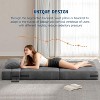 2 Pcs Folding Sofa Bed Chair - Convertible cloud couch with foldable design, functions as comfy sectional couch & bed. - 3 of 4