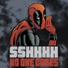 Junior's Marvel Deadpool Distressed Sshhhh No One Cares Crop T-Shirt - 2 of 4