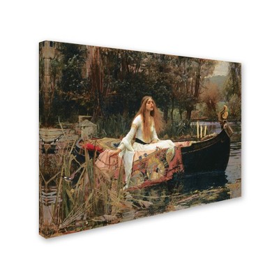 Trademark Fine Art -John William Waterhouse 'The Lady of Shallot' Canvas Art