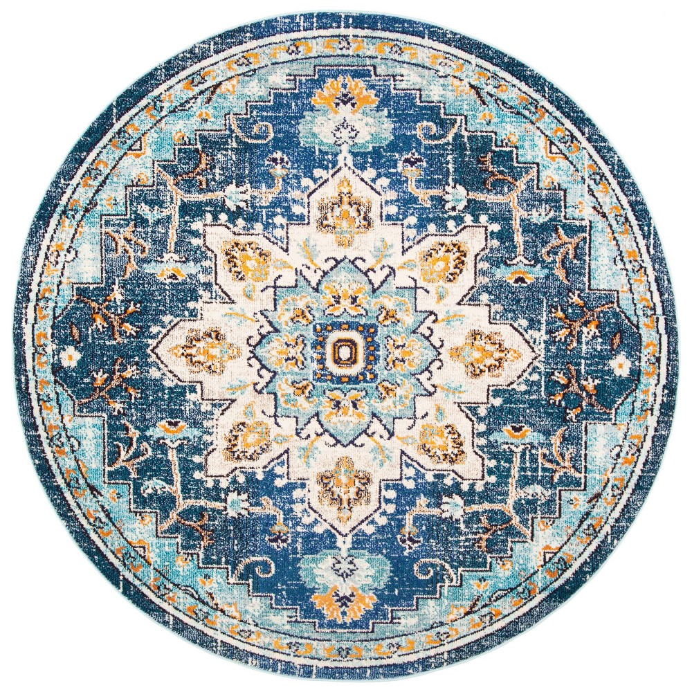 6'7in Round Chastity Rug Blue - Safavieh