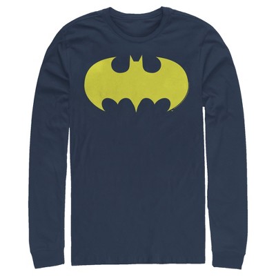Men's Batman Logo Classic Wing Long Sleeve Shirt