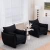 ModernLuxe Chenille Fabric Accent Chair, Upholstered Armchair with Pillows and Side Pocket for Living Room, Bedroom or Office - 4 of 4