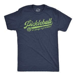 Mens Funny T Shirts Pickleball Its Always A Good Time Sarcastic Graphic Novelty Tee for Men - Crazy Dog Men's T Shirt for Pickleball Fans - 1 of 4