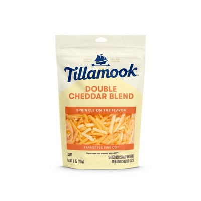 Tillamook Double Cheddar Blend Farmstyle Fine Cut Shredded Cheese - 8oz